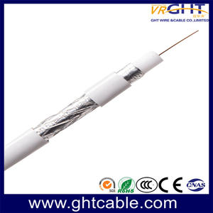 White PVC Coaxial Cable Rg59 For CCTV/CATV/Matv