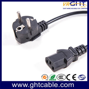 Europe power cord for PC | Factory manufacture Direct Sale power cord from GHT
