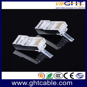 RJ45 8P8C FTP CAT6 Crystal Connector Gold-Plated Content 1-50μ