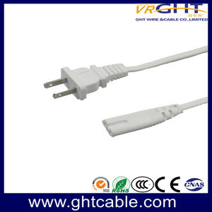 Japan 2 pins-C7 power cord | Factory manufacture Direct Sale power cord from GHT
