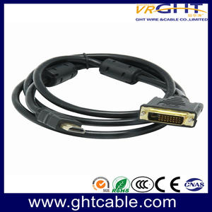 HDMI-DVI PVC Cable With Rings